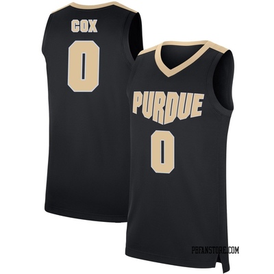 Youth C.J. Cox Purdue Boilermakers Replica Basketball Jersey - Black